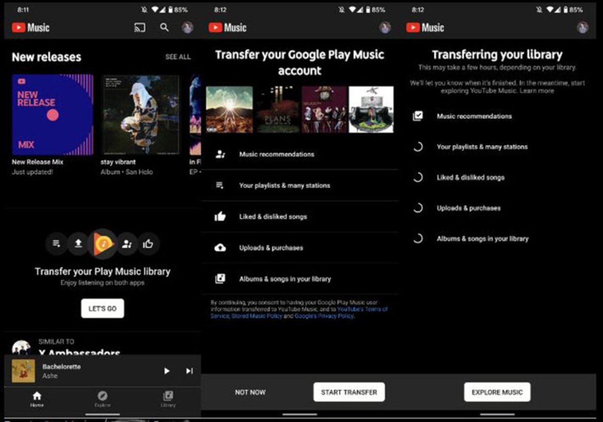 Descubre cómo transferir tu biblioteca de Google Play Music a YouTube Music