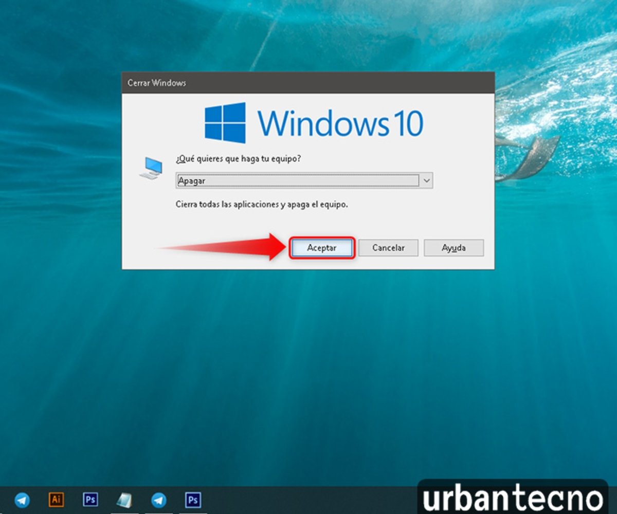 Cómo apagar tu ordenador con Windows 10 usando solo el teclado