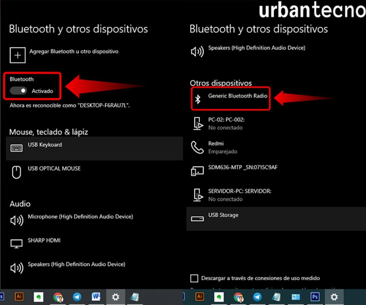 Cómo activar el Bluetooth en Windows 10
