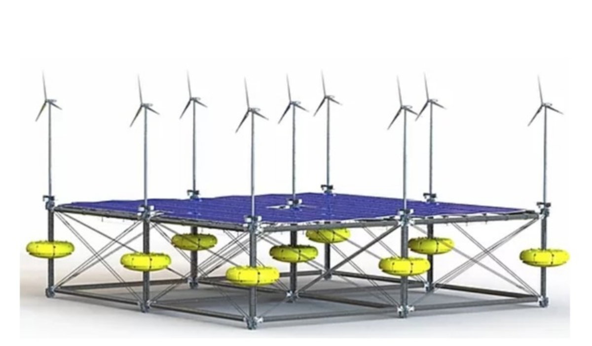 La sostenibilidad pasa por la plataforma que capta energía solar, eólica y mareomotriz