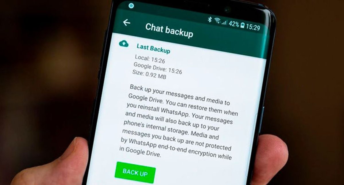Guía rápida para crear una copia de seguridad en WhatsApp
