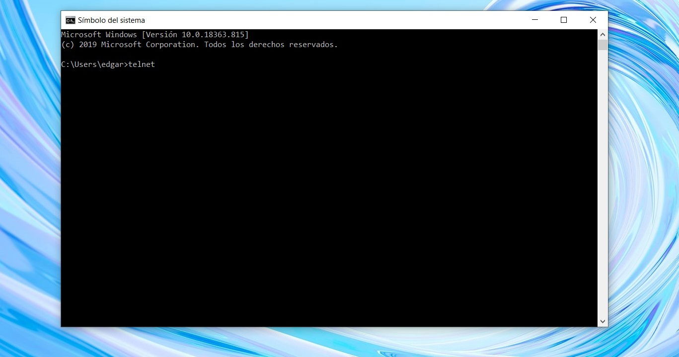 Telnet en CMD