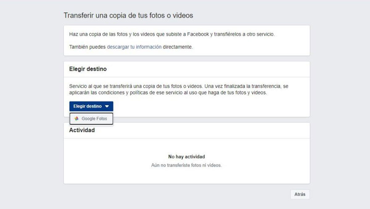Ya puedes transferir tus fotos y vídeos de Facebook a Google Fotos usando esta herramienta