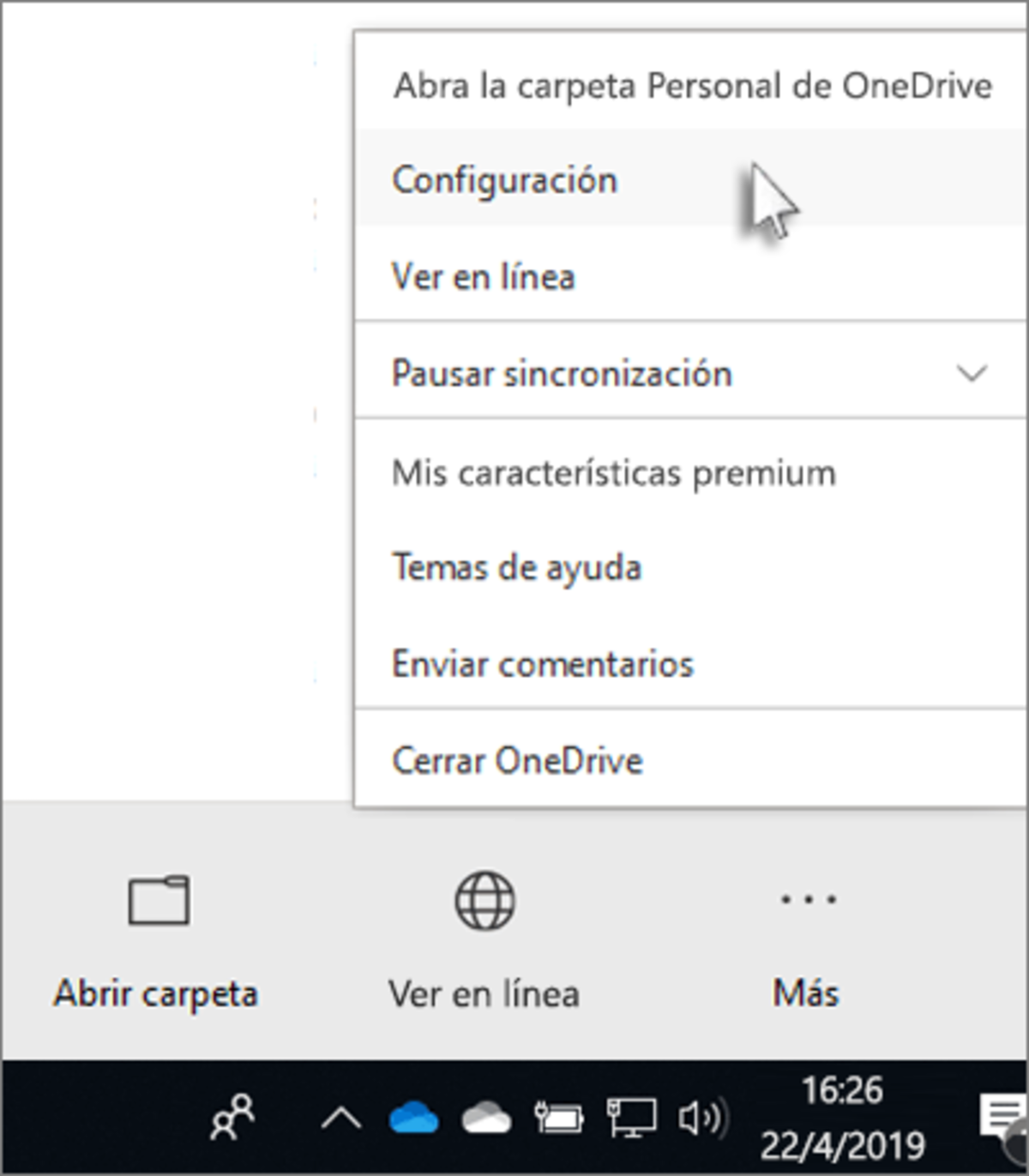 Cómo desinstalar OneDrive en Windows 10