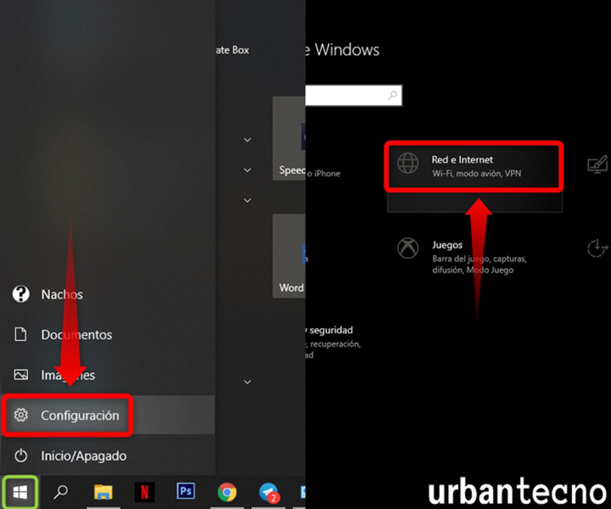 Como conectarse a una red WiFi usando configuracion de Windows