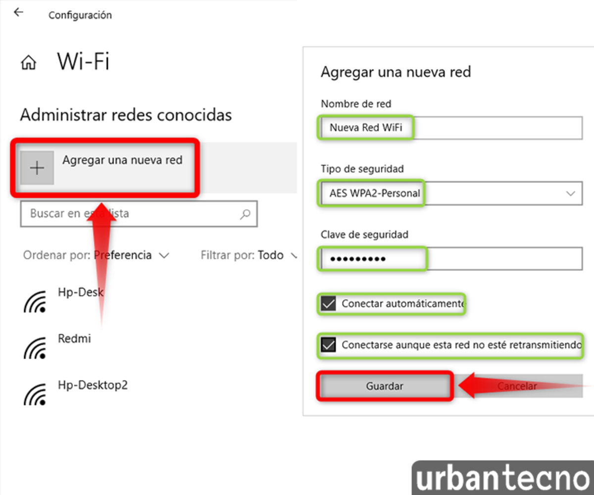 Cómo conectar a una red Wi-Fi oculta en Windows y Android