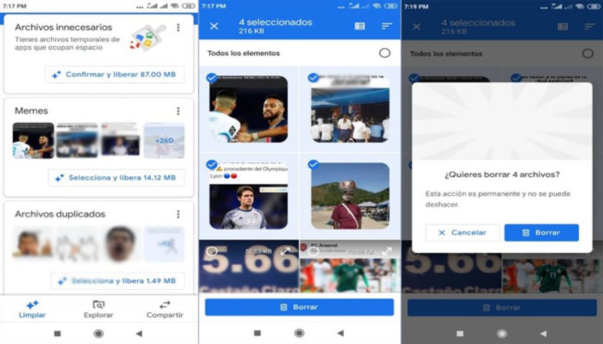 Cómo usar Google Files para liberar espacio de tu móvil Android