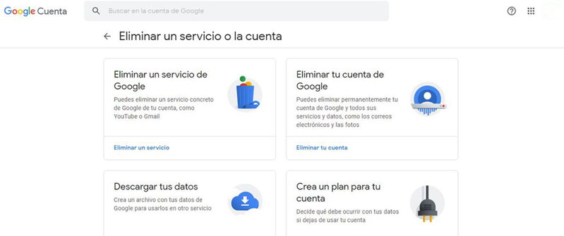 Cómo eliminar una cuenta de Google o Gmail definitivamente