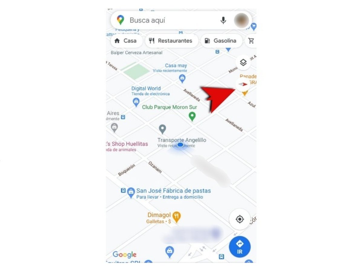 Cómo saber hacia qué dirección estás orientado en Google Maps