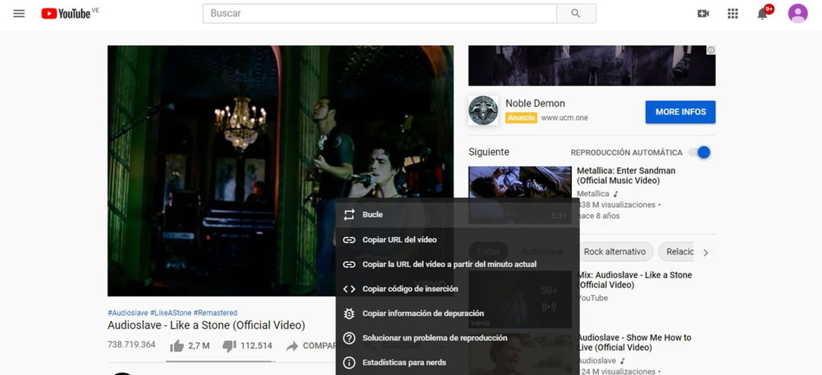 Cómo repetir canciones en YouTube guía rápida paso a paso