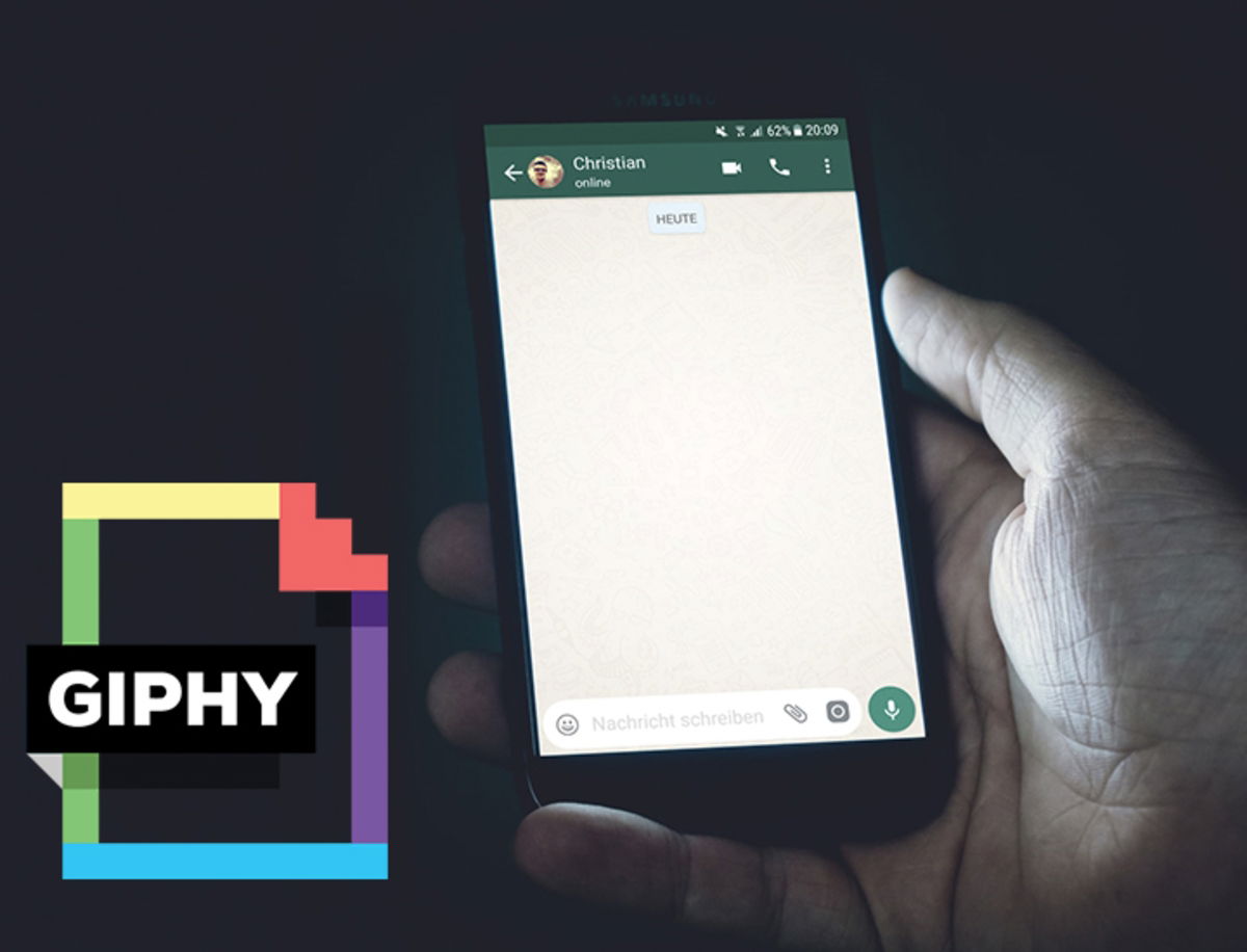 Como compartir GIFs de Giphy en WhatsApp