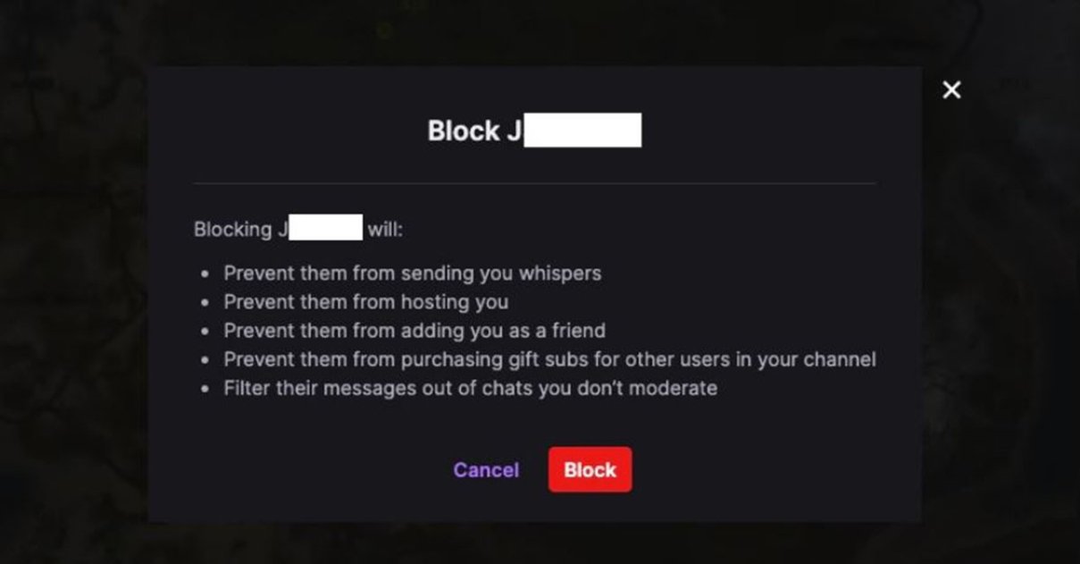 Cómo bloquear a alguien en Twitch paso a paso