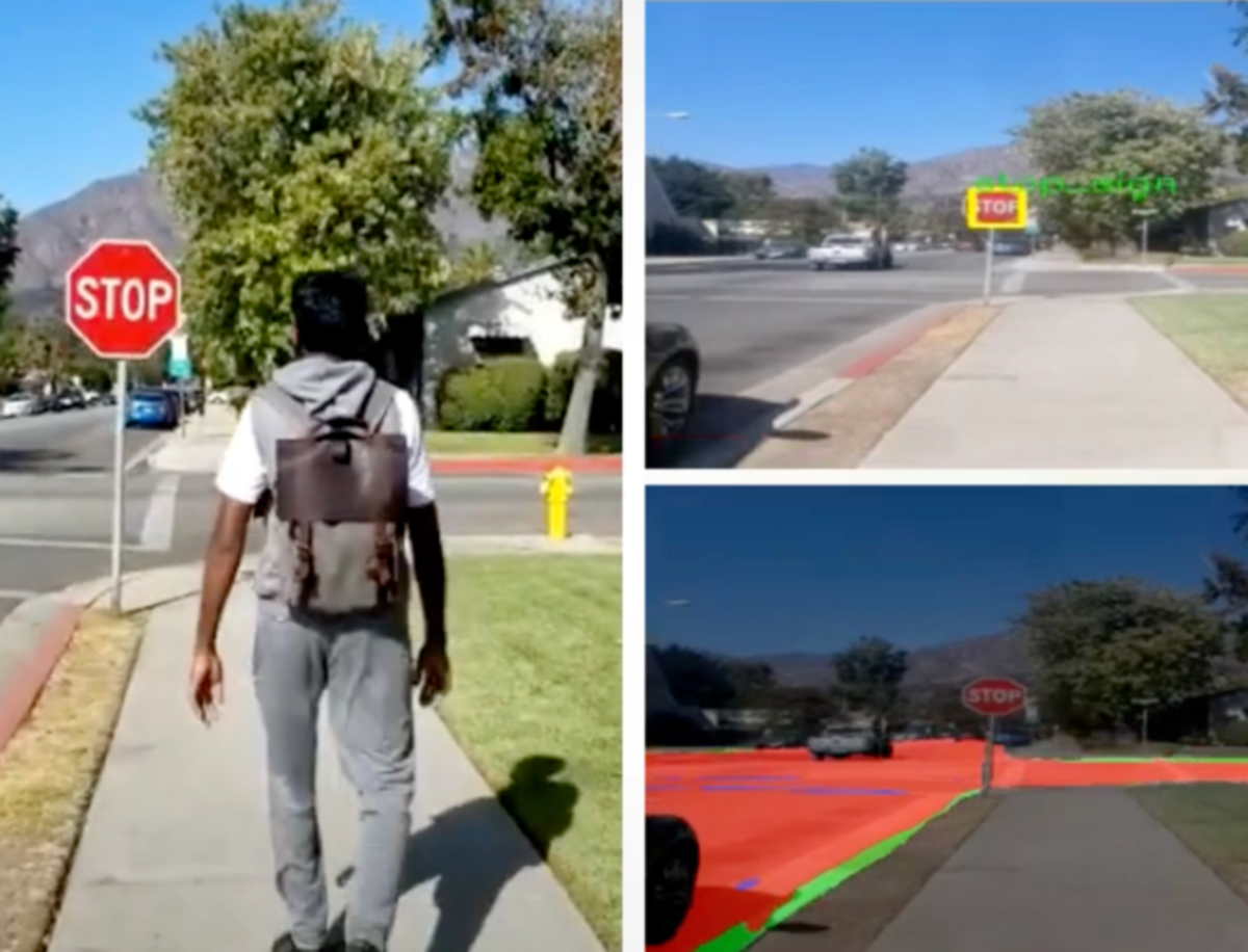 Crean una mochila con inteligencia artificial para guiar a las personas ciegas