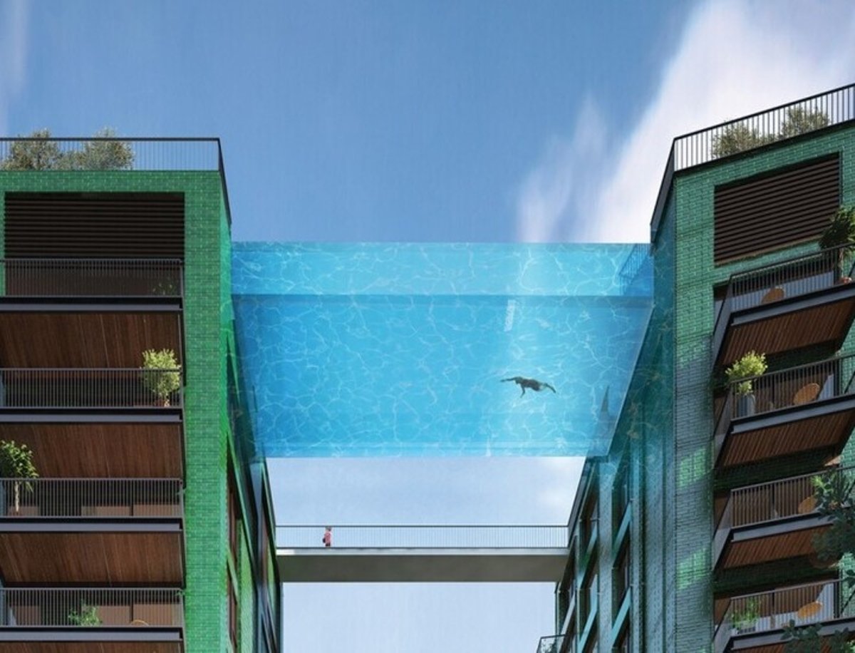 Sky Pool, la piscina que permite hacer largos de un edificio a otro a 35 metros