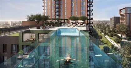 Sky Pool, la piscina que permite hacer largos de un edificio a otro a 35 metros