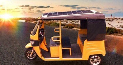 El tuk-tuk con paneles solares que podrías ver pronto en tu ciudad