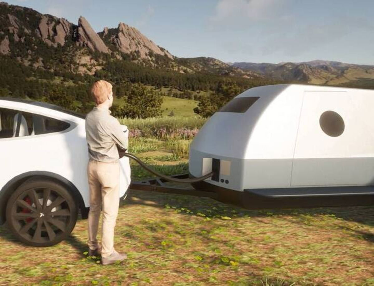 The Boulder, la caravana pensada para poder acampar con un coche eléctrico