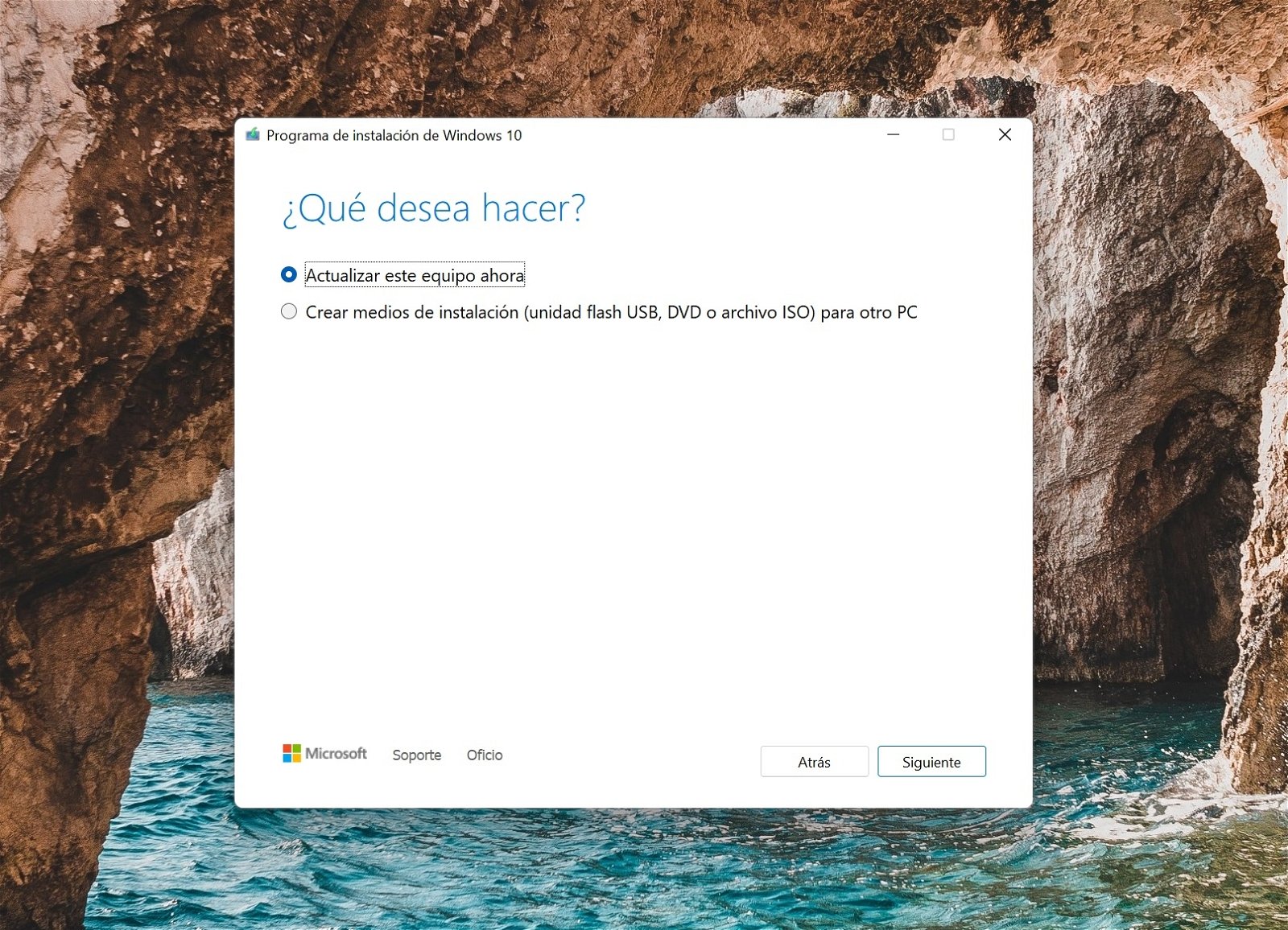 Volver a instalar Windows 10 una vez actualizado a Windows 11