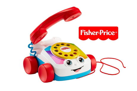 Fisher Price lanza una versión especial de su famoso teléfono de juguete: tiene altavoz, bluetooth y sirve para hacer llamadas