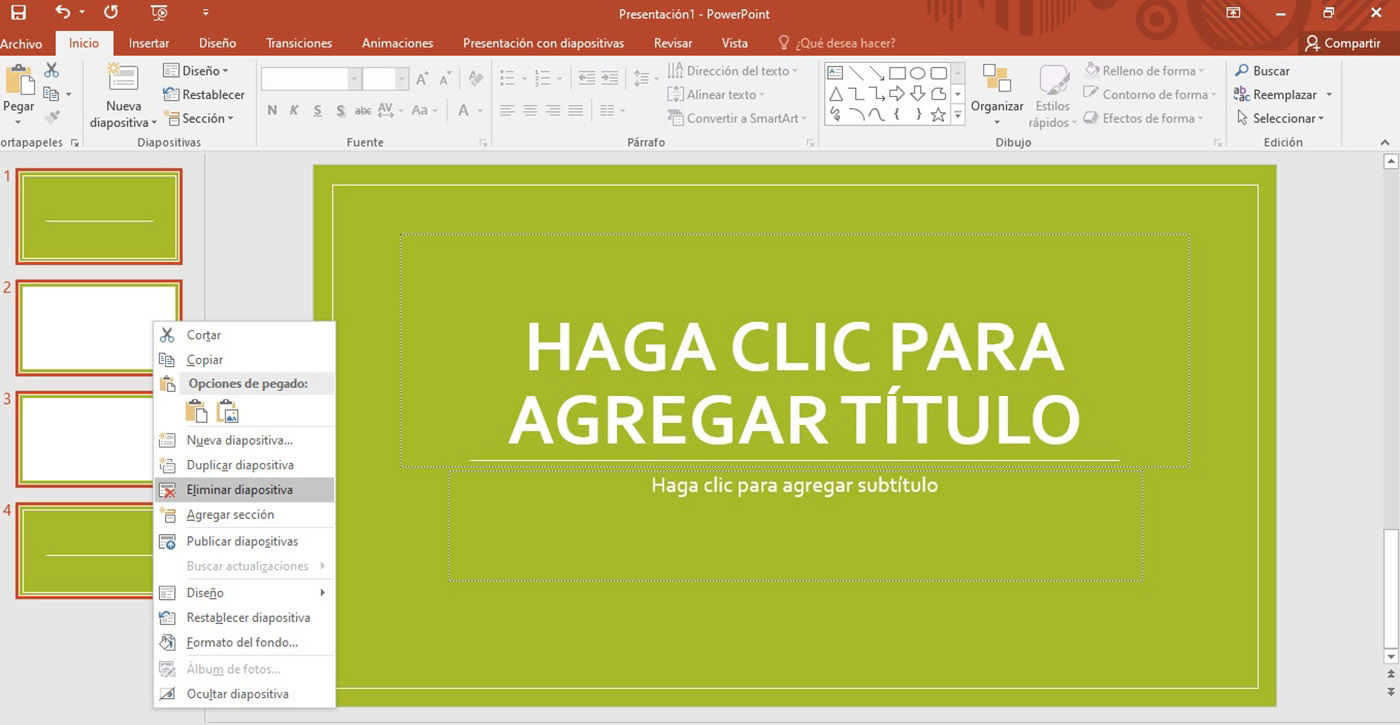 How to add or remove a slide in a PowerPoint presentation