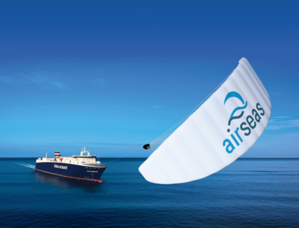 Airseas, la primera empresa en instalar una cometa para ayudar los buques a desplazarse