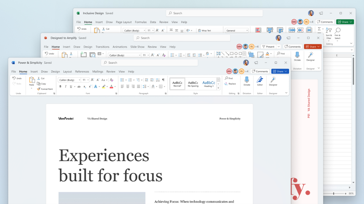 Nuevo diseño de Microsoft Office