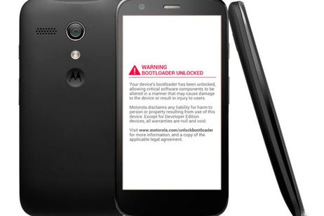 Elimina el logo de Warning al desbloquear bootloader del Motorola Moto G Elimina el logo de Warning al desbloquear bootloader del Motorola Moto G