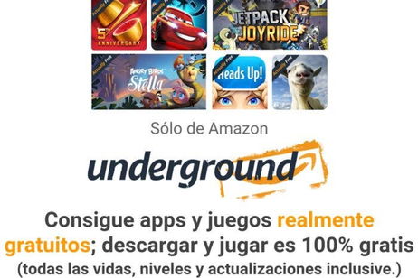 Descarga e instala Amazon Underground para obtener gratis apps de pago Descarga e instala Amazon Underground para obtener gratis apps de pago