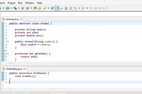 Programación orientada a objetos: clases abstractas e interfaces