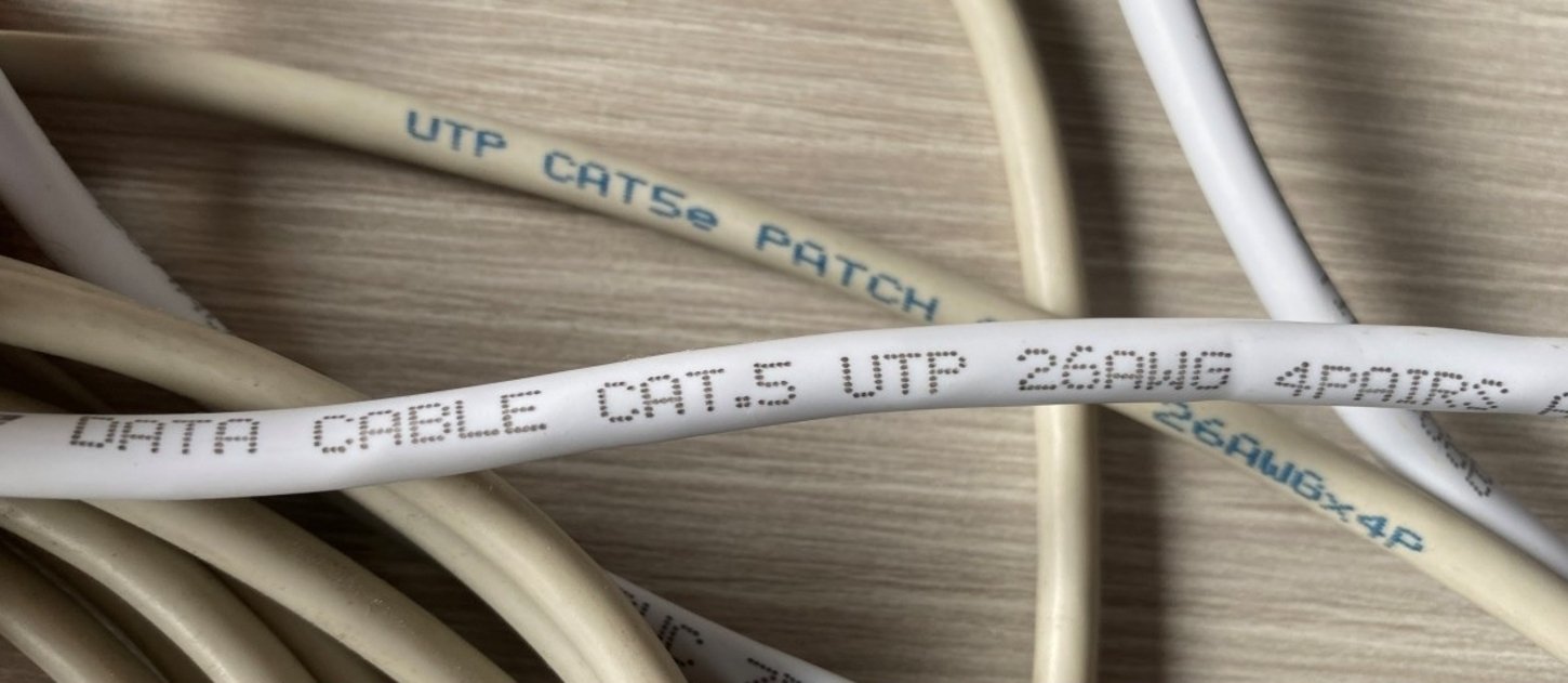 Como diferenciar las categorias de los cables Ethernet