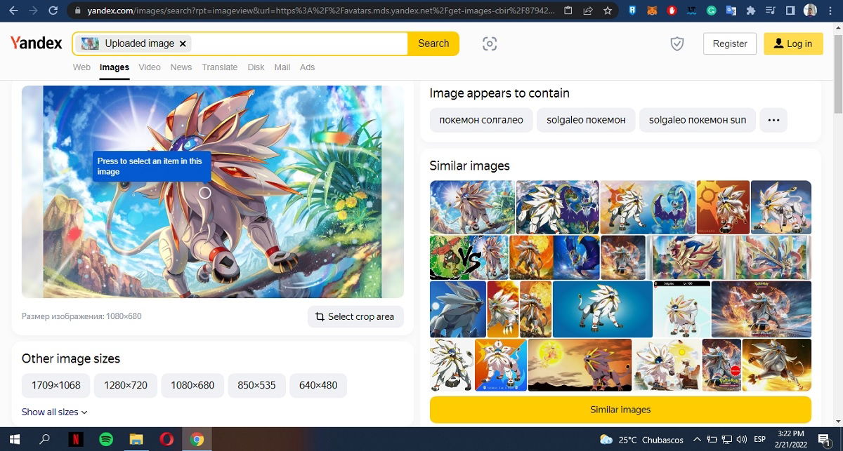 Como utilizar la busqueda inversa de imagenes de Yandex 3