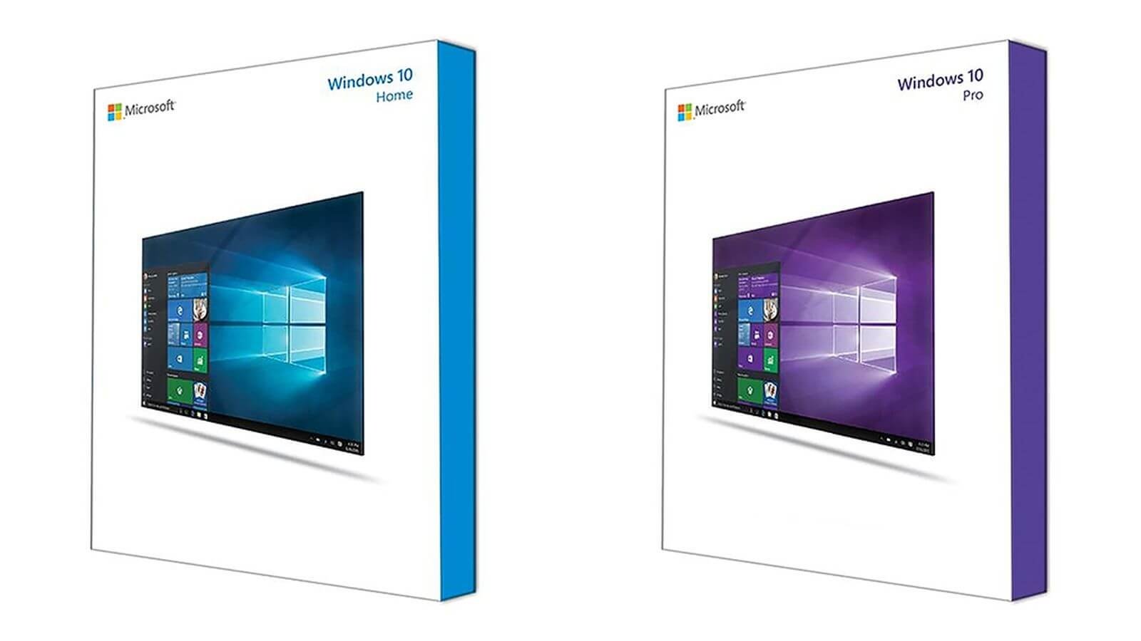 Windows 10 Home y Windows 10 Pro