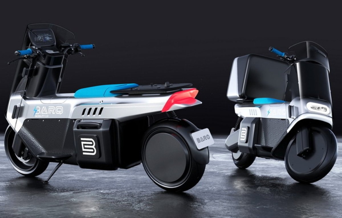 Barq Rena Max, un concepto de motocicleta eléctrica pensada para los servicios de transporte