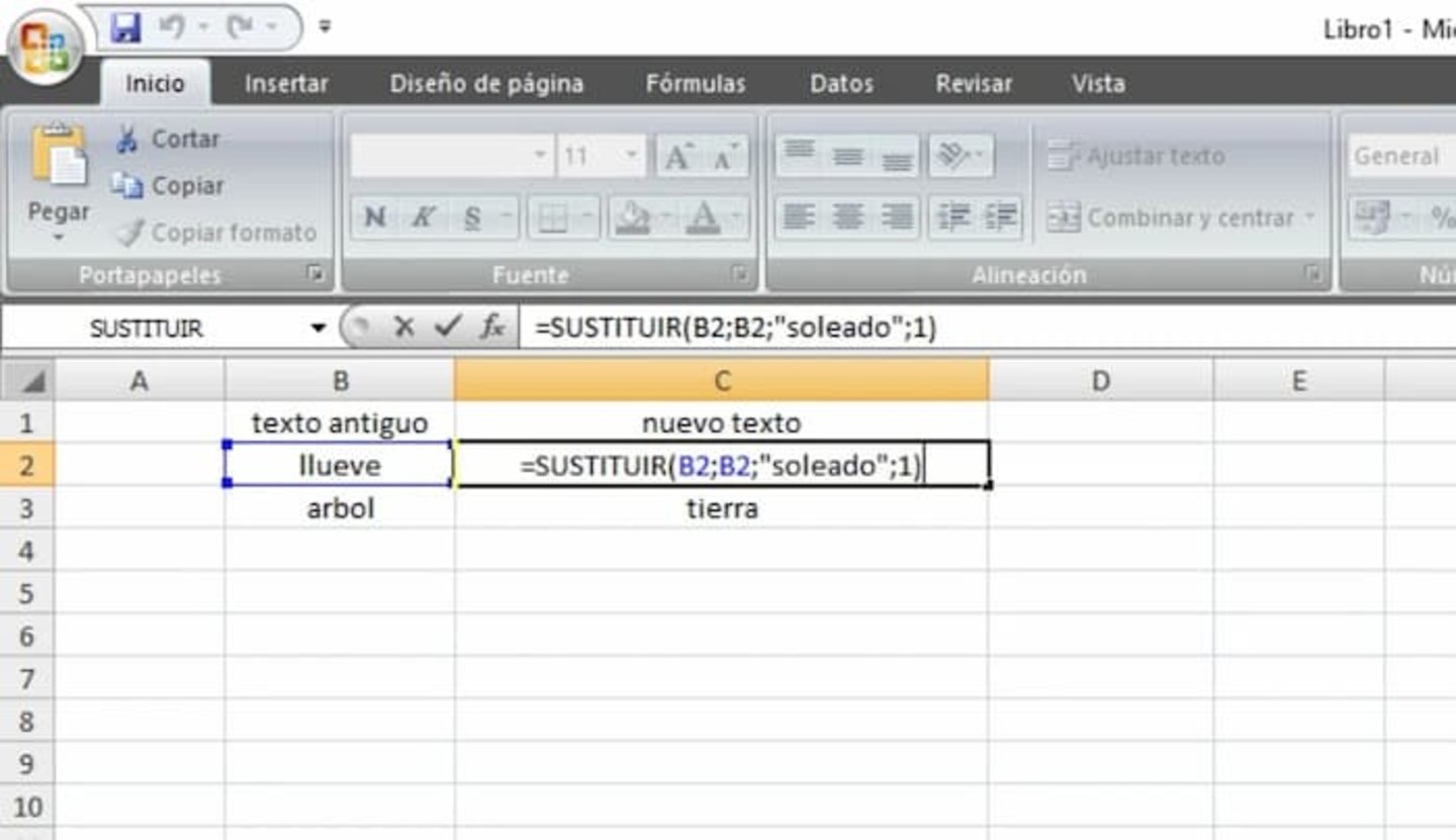 Puedes sustituir valores por unos nuevos como un profesional, utilizando esta fórmula de Excel
