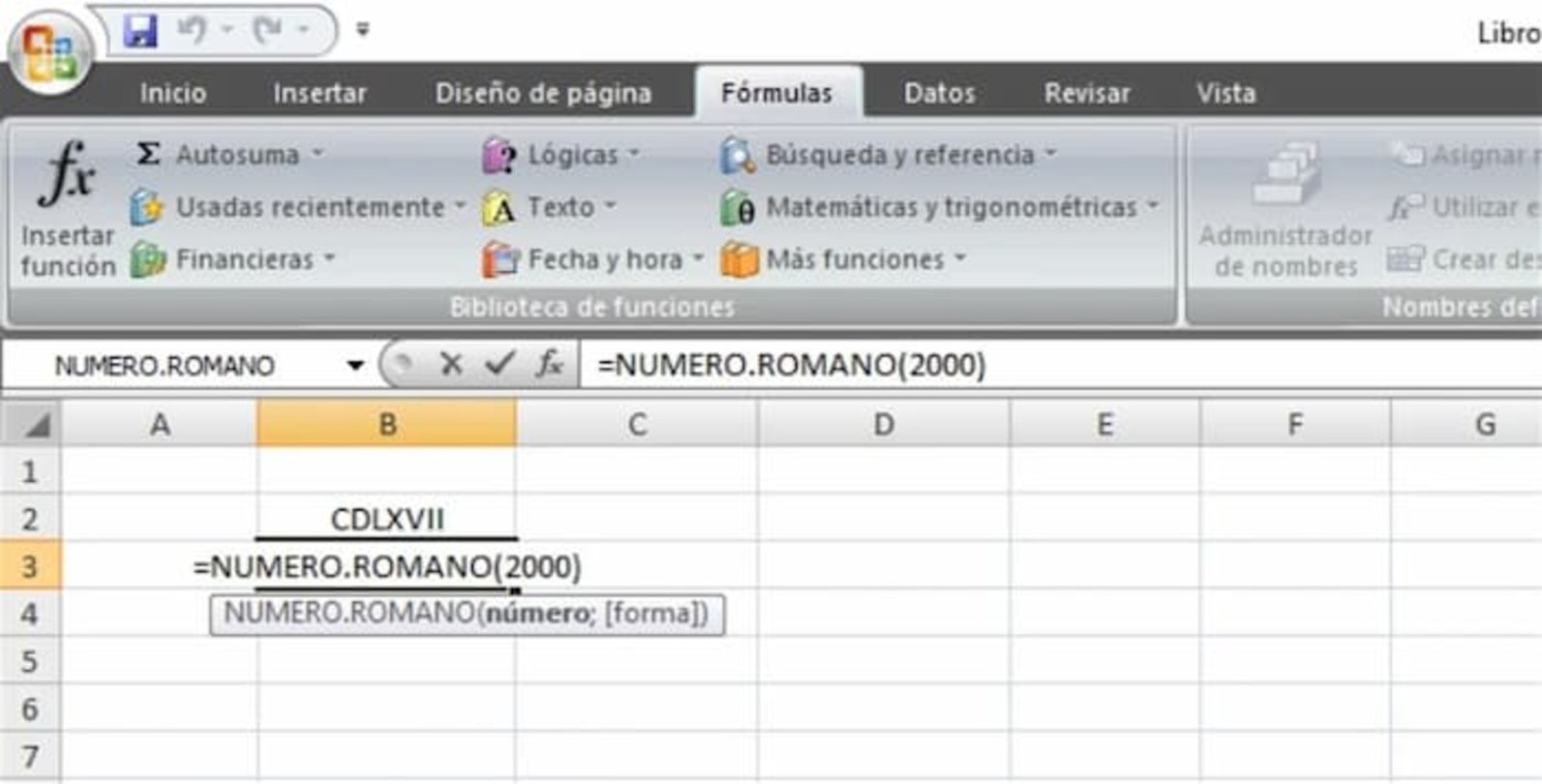 Si tienes problemas con los números romanos, puedes utilizar esta fórmula de Excel para añadirlos desde los arábigos
