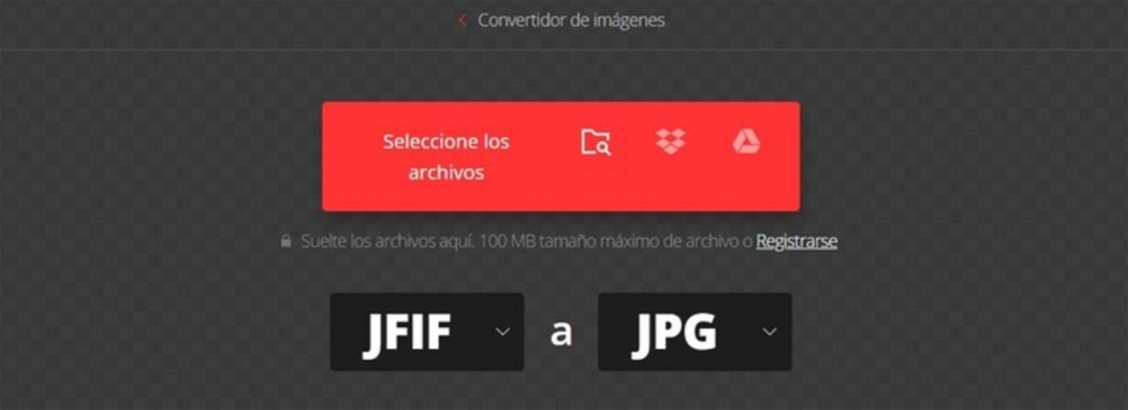 Convert jfif to jpg with Convertio