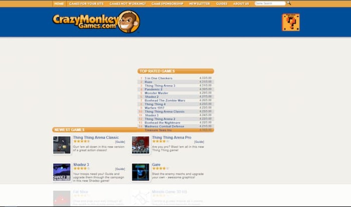 Crazy Monkey Games es otra de las webs que ofrece un divertido catálogo de minijuegos gratuitos