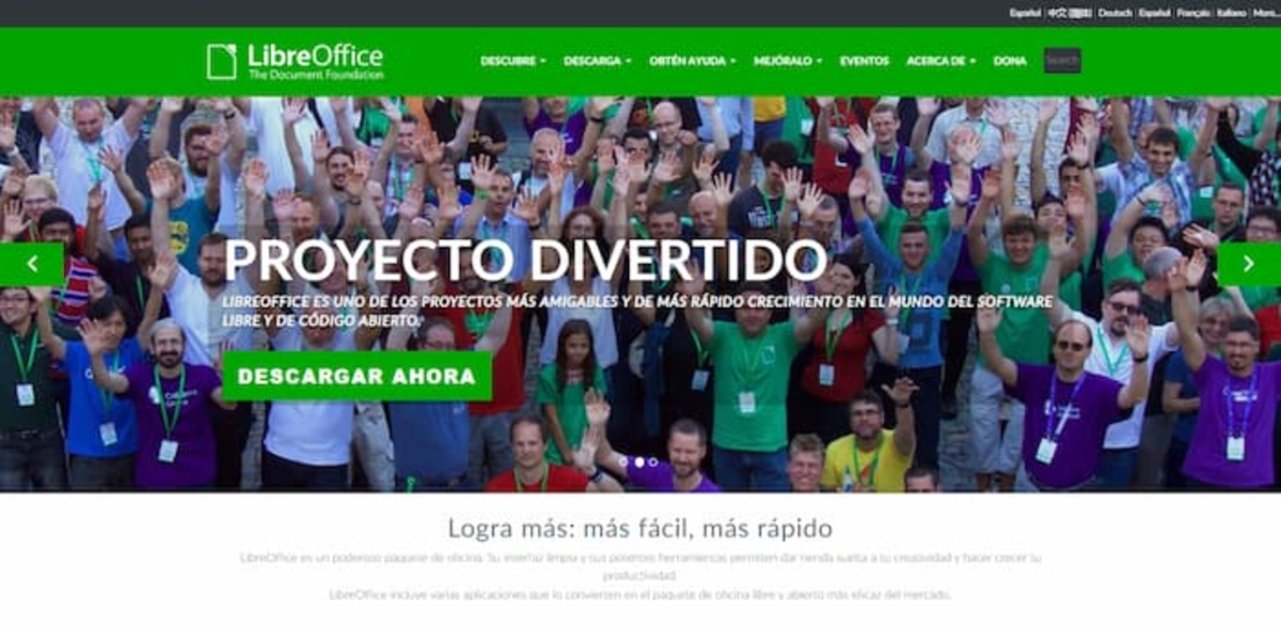 LibreOffice es un proyecto de código abierto que te ofrece una completa y funcional suite ofimática gratis