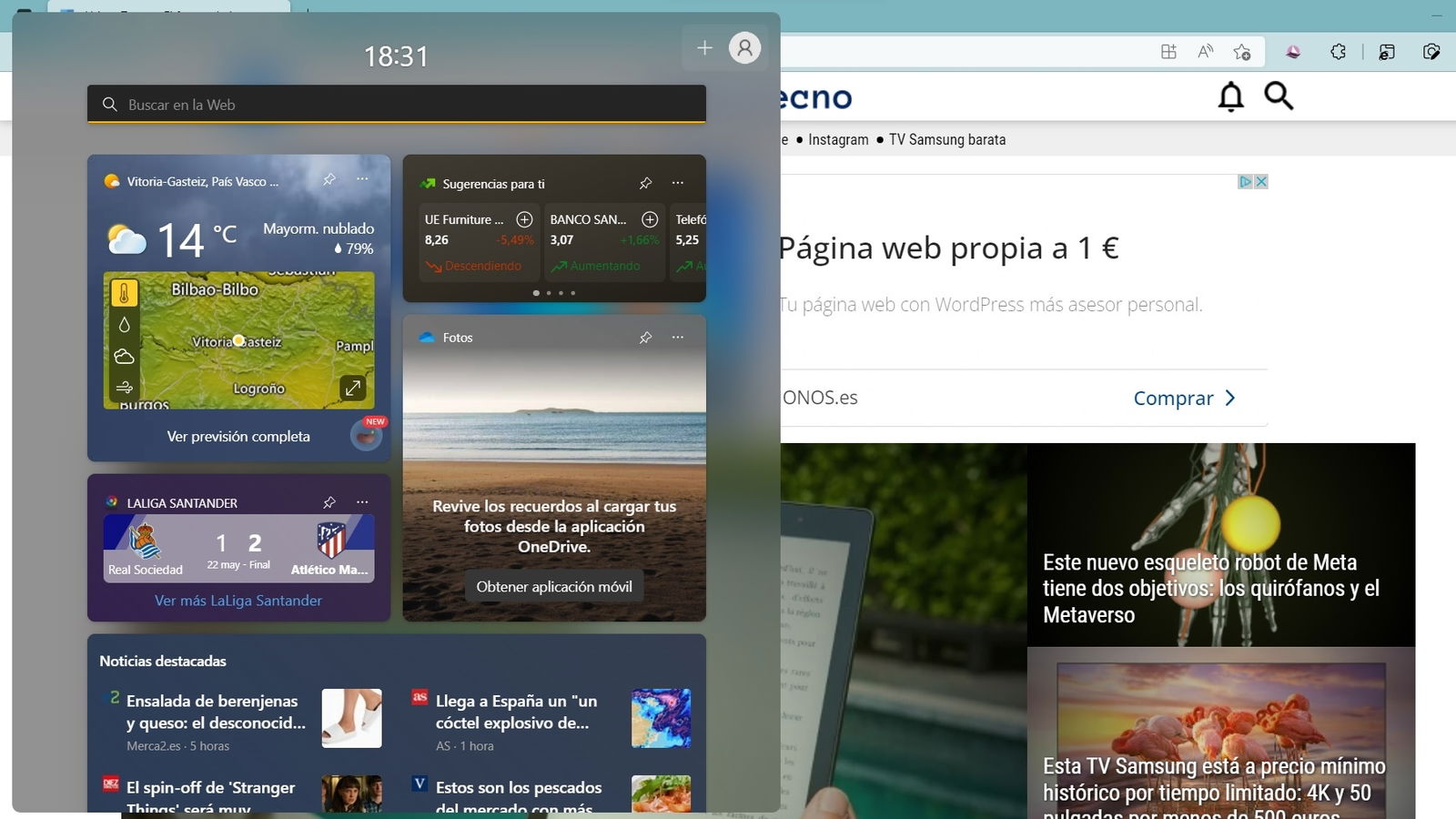 Widgets de Windows 11
