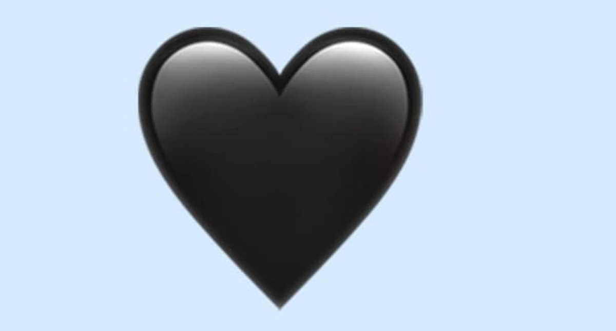 A menudo, el corazón negro se usa para evocar sentimientos de tristeza y pérdida