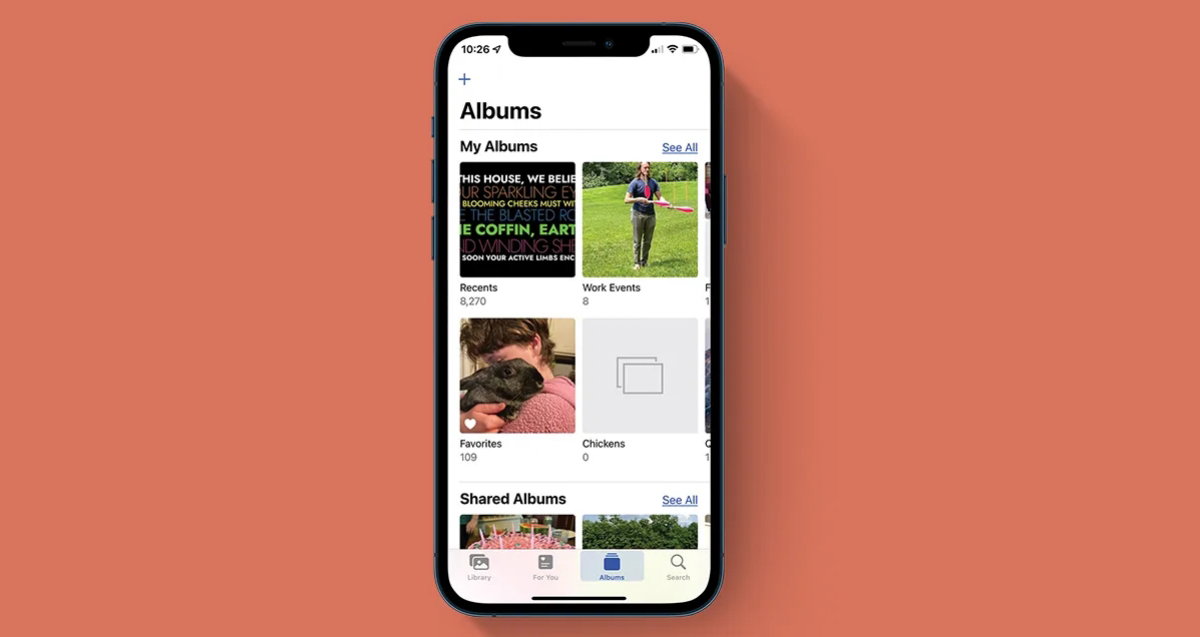 Ahora algunos álbumes vendrán bloqueados por defectos en iOS16