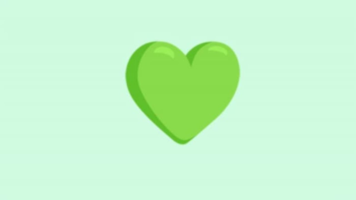 Dependiendo de cómo se use, el corazón verde puede significar problemas o reconciliación
