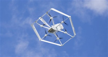 El dron de Amazon tiene un nuevo diseño: seis hélices y un escudo protector para que tu pedido vaya seguro