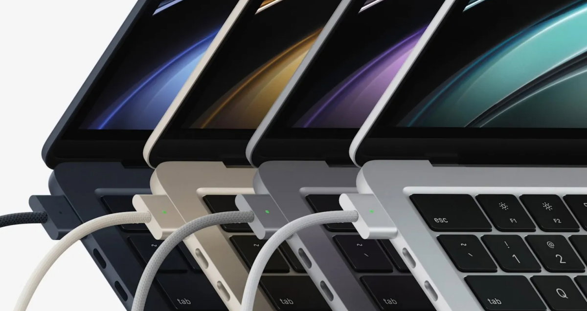 Los cables de carga MagSafe tendrán el mismo color que el MacBook Air con M2