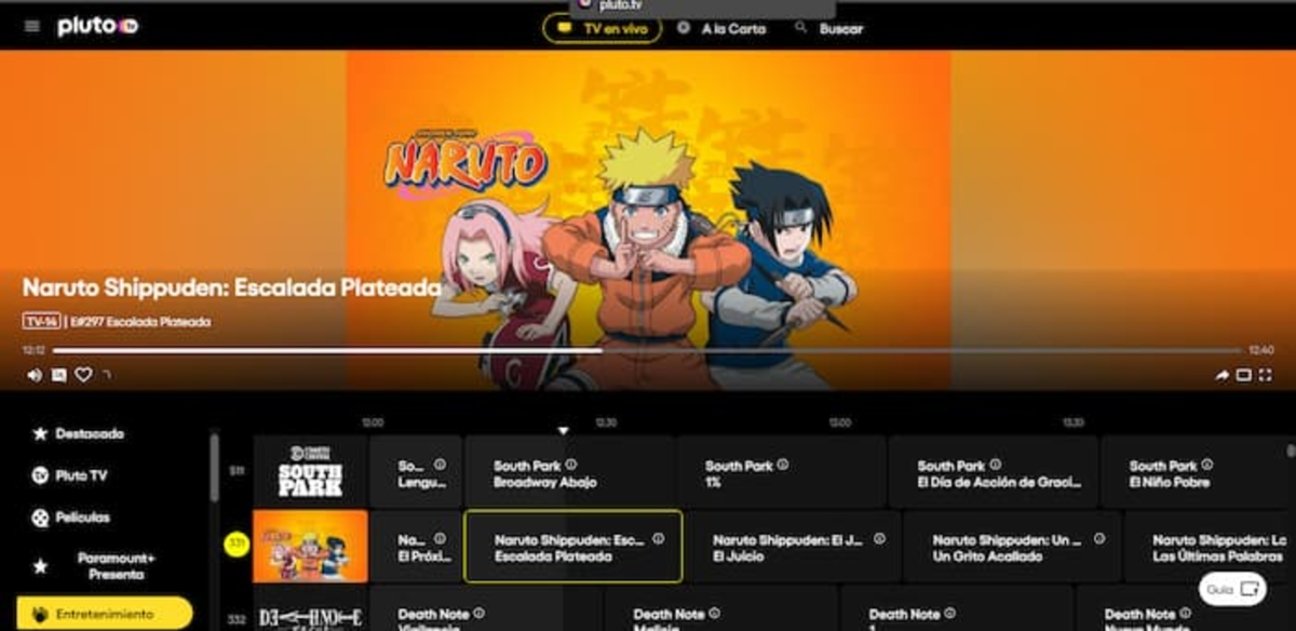 Pluto TV te brinda acceso gratuito a canales de transmisión de anime de forma legal