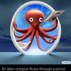Octopus and newspaper