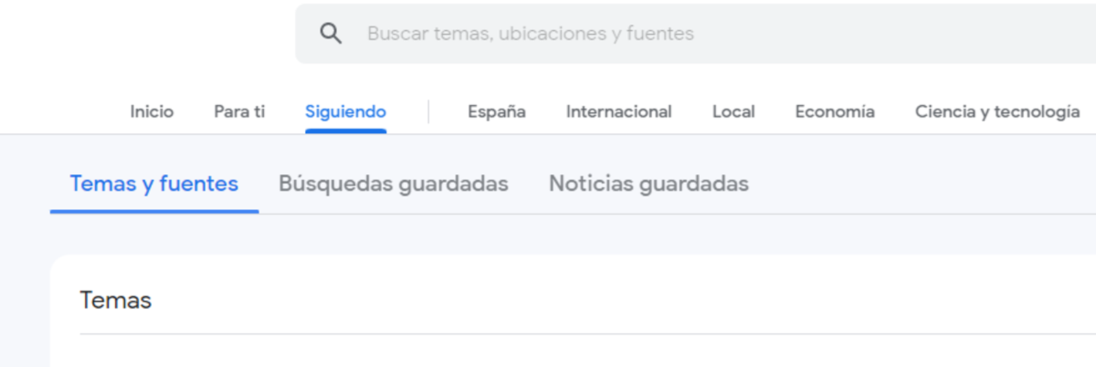 Siguiendo en Google News