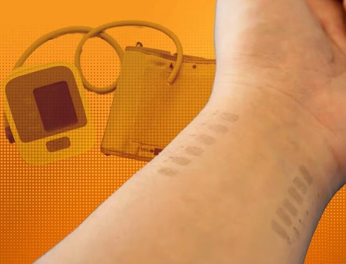The latest technology for measuring blood pressure is not watches or bracelets, but temporary tattoos.