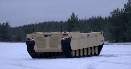 Uno de los nuevos tanques-robot más potentes del mundo muestra su capacidad de destrucción en vídeo
