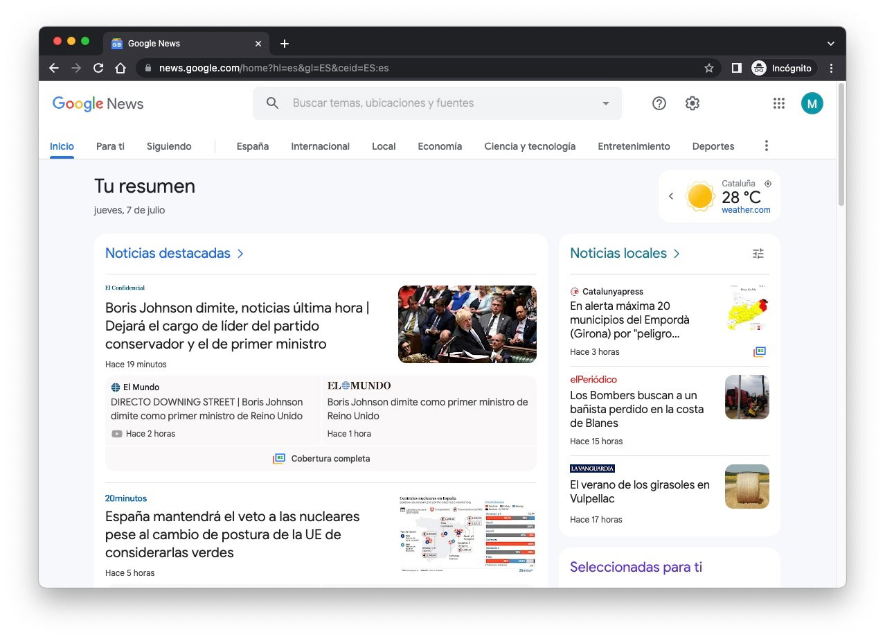Google News: qué es y cómo configurarlo a tu gusto